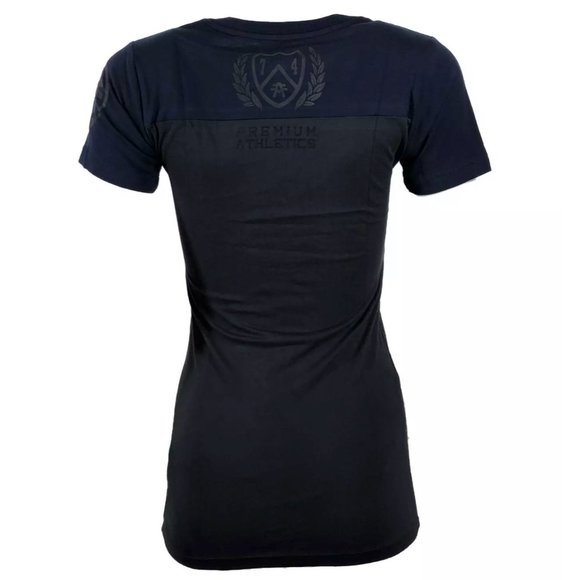 AMERICAN FIGHTER Women's T-Shirt TRINITY Tee Biker - Picture 2 of 9